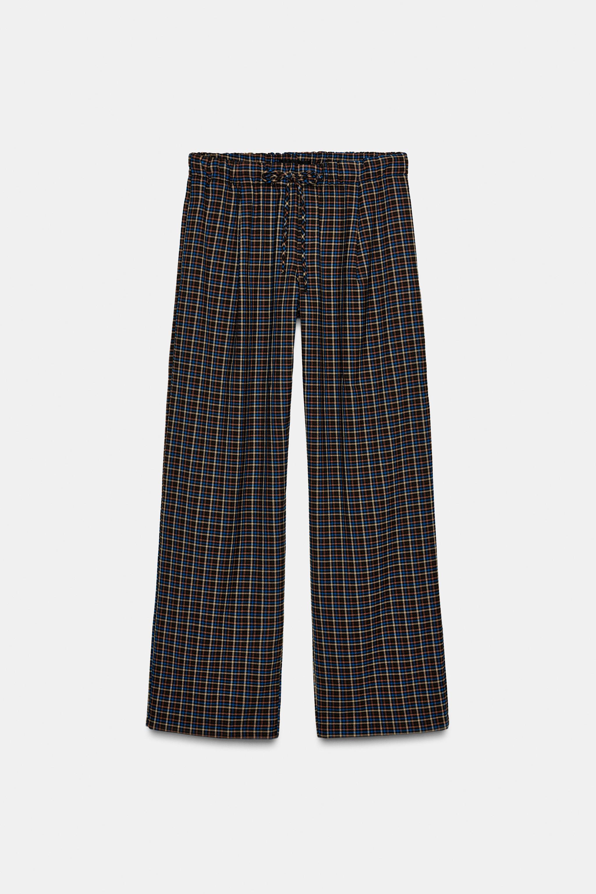 PLAID PAJAMA PANTS